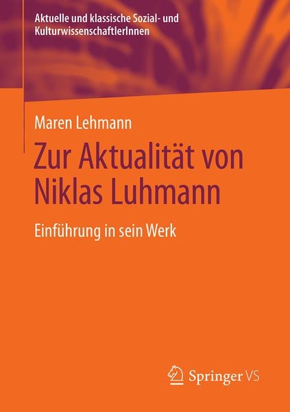 Produktbild: Zur Aktualität von Niklas Luhmann