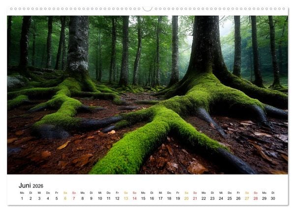 Produktbild: Mystik der W&auml;lder (Wandkalender 2026 DIN A2 quer), CALVENDO Monatskalender