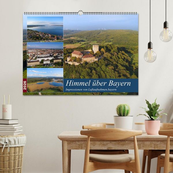 Produktbild: Himmel &uuml;ber Bayern (Wandkalender 2026 DIN A2 quer), CALVENDO Monatskalender