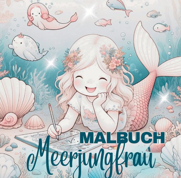 Produktbild: Malbuch Meerjungfrau f&uuml;r M&auml;dchen ab 4 Jahre