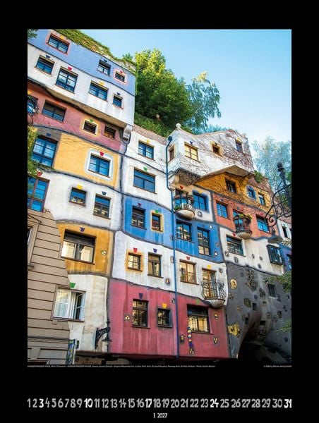 Produktbild: Gro&szlig;er Hundertwasser Architektur Kalender 2027