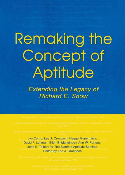 Produktbild: Remaking the Concept of Aptitude