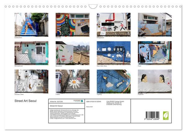 Produktbild: Street Art Seoul (Wandkalender 2026 DIN A3 quer), CALVENDO Monatskalender