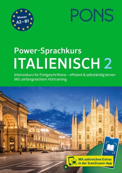 PONS Power-Sprachkurs Italienisch 2, Taschenbuch von , PONS Langenscheidt GmbH, 978-3-12-566117-2