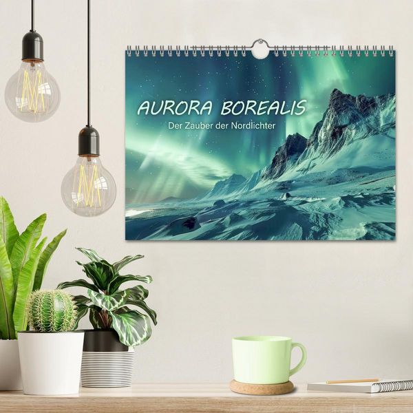 Produktbild: Aurora Borealis - Der Zauber der Nordlichter (Wandkalender 2026 DIN A4 quer), CALVENDO Monatskalender