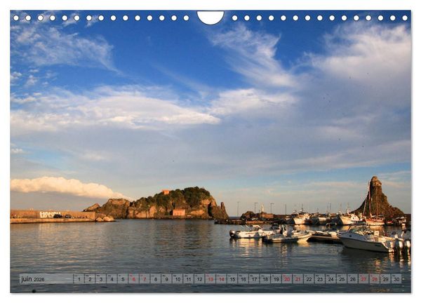Produktbild: Sicile, la terre d'aventure entre la mer et les volcans (Calendrier mural 2026 DIN A4 vertical), CALVENDO calendrier mensuel