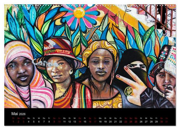 Produktbild: Graffiti und Street Art in La Paz (Wandkalender 2026 DIN A2 quer), CALVENDO Monatskalender