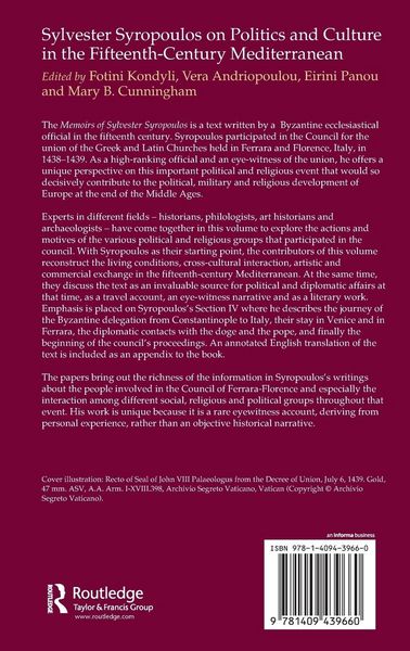 Produktbild: Sylvester Syropoulos on Politics and Culture in the Fifteenth-Century Mediterranean