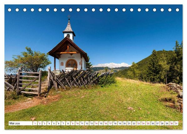 Produktbild: Kraftpl&auml;tze in den Bergen (Tischkalender 2026 DIN A5 quer), CALVENDO Monatskalender