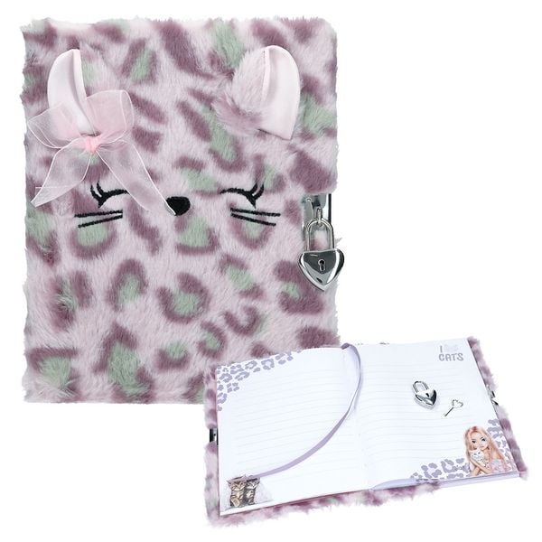 DEPESCHE TOPModel Tagebuch COSY CAT mit Schloss Flieder