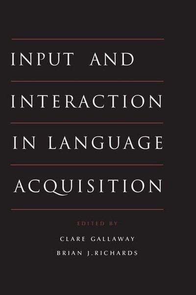 Produktbild: Input and Interaction in Language Acquisition