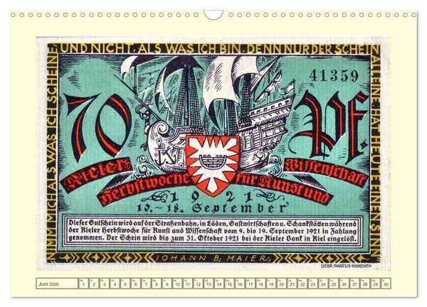 Produktbild: Gru&szlig; aus Kiel (Wandkalender 2026 DIN A3 quer), CALVENDO Monatskalender