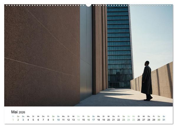 Produktbild: Einsamkeit in Architektur (Wandkalender 2026 DIN A2 quer), CALVENDO Monatskalender