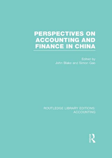 Produktbild: Perspectives on Accounting and Finance in China (RLE Accounting)
