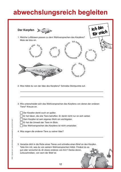 Produktbild: Literaturprojekt zu Ich bin f&uuml;r mich