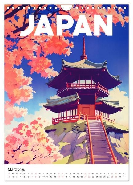 Produktbild: Reise in die 50er Jahre. Vintage Travel Poster. (Wandkalender 2026 DIN A4 hoch), CALVENDO Monatskalender