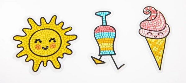 Produktbild: DOTZIES BY DIAMOND DOTZ - Diamond Painting Sticker Sommer