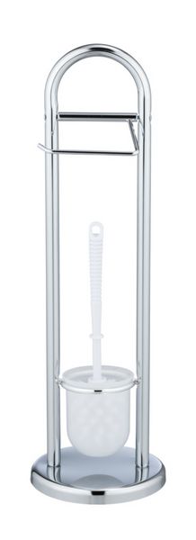 Produktbild: Stand WC-Garnitur Mod. Siena Chrom, aus Stahl