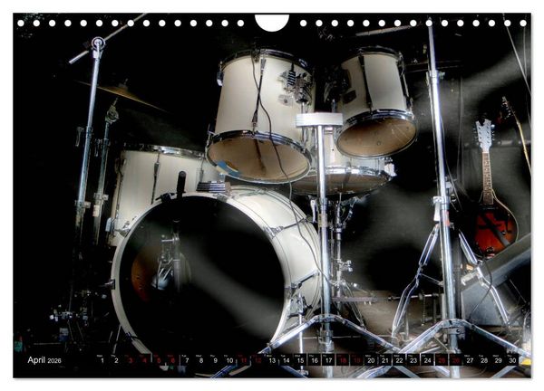 Produktbild: Drums On Stage - Let's Rock (Wall Calendar 2026 DIN A4 landscape), CALVENDO 12 Month Wall Calendar