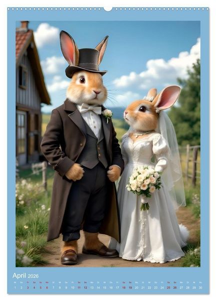 Produktbild: Nicht nur ein Vogel wollte Hochzeit halten (Wandkalender 2026 DIN A2 hoch), CALVENDO Monatskalender