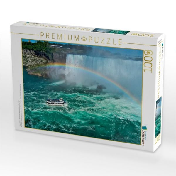 Produktbild: CALVENDO Puzzle Niagaraf&auml;lle - American Falls und Horseshoe Fall | 1000 Teile Lege-Gr&ouml;&szlig;e 64x48cm Foto-Puzzle f&uuml;r gl&uuml;ckliche Stunden