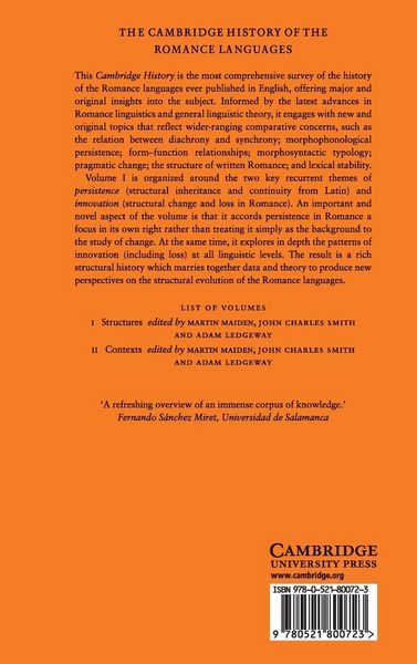 Produktbild: The Cambridge History of the Romance Languages