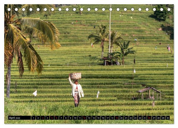 Produktbild: Bali - Indonesien (Tischkalender 2026 DIN A5 quer), CALVENDO Monatskalender