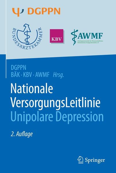 Produktbild: S3-Leitlinie/Nationale VersorgungsLeitlinie Unipolare Depression