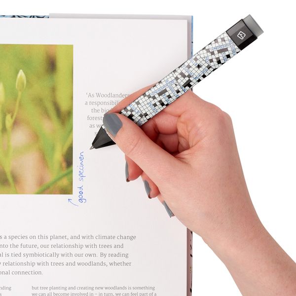 Produktbild: Pen Bookmark Set Crosswords &ndash; Stift & Lesezeichen in einem