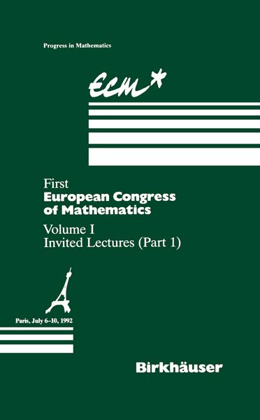 Produktbild: First European Congress of Mathematics Paris, July 6&ndash;10, 1992