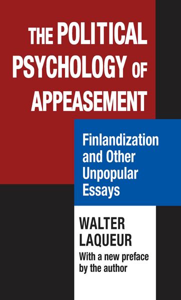 Produktbild: The Political Psychology of Appeasement