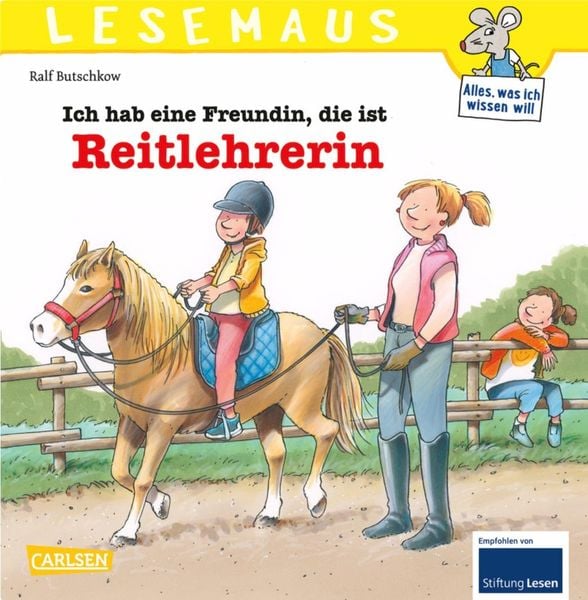 LESEMAUS 62: Ich hab eine Freundin, die ist Reitlehrerin, Taschenbuch von Ralf Butschkow, Carlsen, 978-3-551-08030-1
