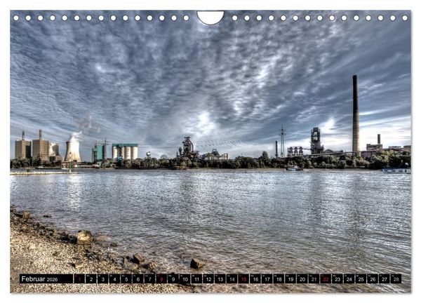 Produktbild: Duisburg am Rhein - R(h)einblicke (Wandkalender 2026 DIN A4 quer), CALVENDO Monatskalender