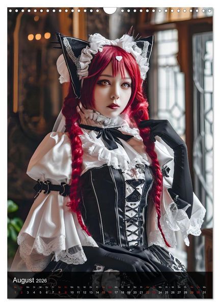 Produktbild: Anime-Girls - Japanische Kawaii-Sch&ouml;nheiten im Anime-Stil (Wandkalender 2026 DIN A3 hoch), CALVENDO Monatskalender