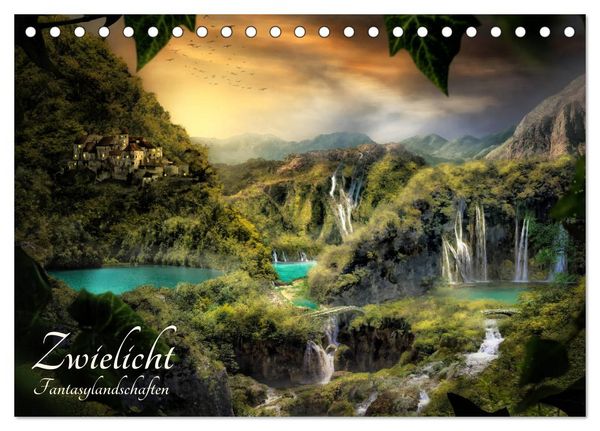 Produktbild: Zwielicht - Fantasylandschaften (Tischkalender 2026 DIN A5 quer), CALVENDO Monatskalender
