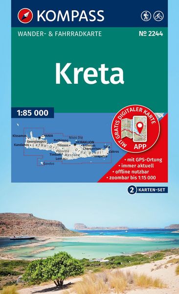 Produktbild: KOMPASS Wanderkarte 2244 Kreta