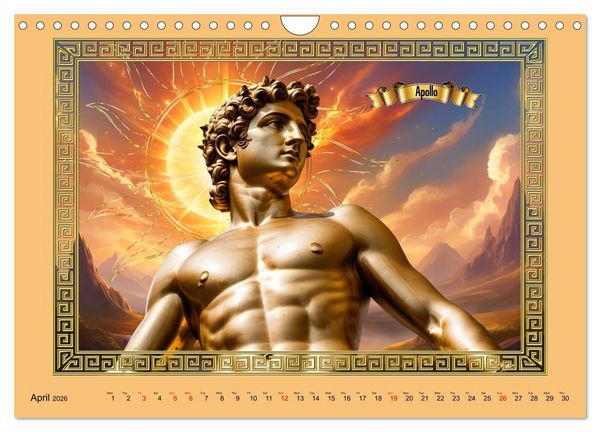 Produktbild: Roman Gods - under the spell of mythology (Wall Calendar 2026 DIN A4 landscape), CALVENDO 12 Month Wall Calendar