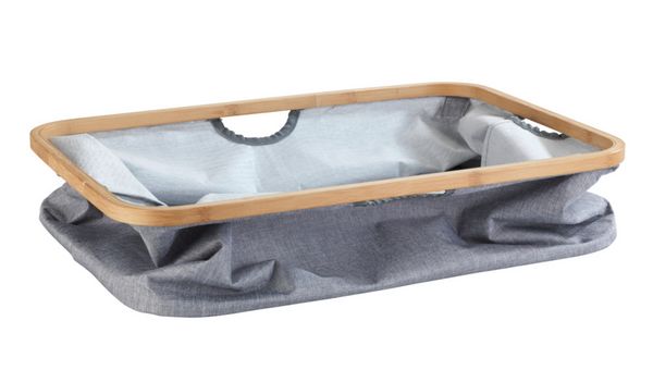 Produktbild: W&auml;schekorb Mod. Bahari aus Bambus, W&auml;schekorb, faltbar, 50 l