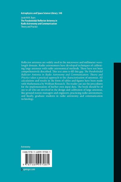 Produktbild: The Paraboloidal Reflector Antenna in Radio Astronomy and Communication