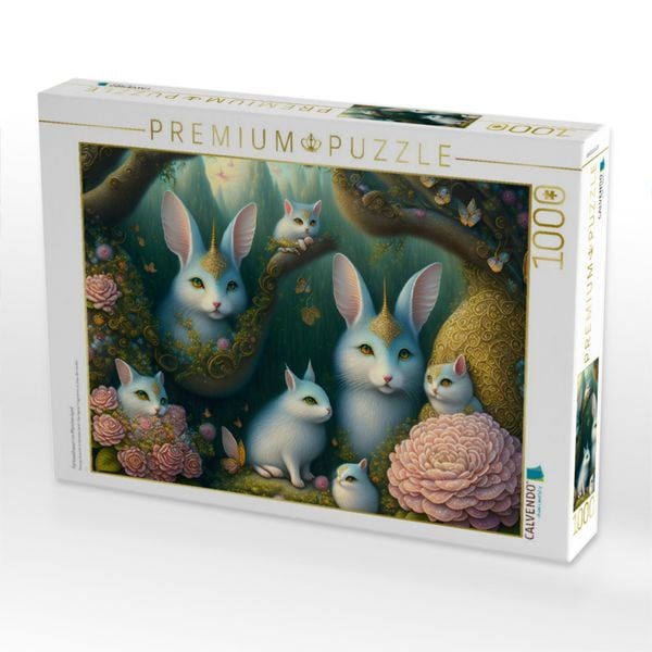Produktbild: CALVENDO Puzzle Fantasiehasen im M&auml;rchenland | 1000 Teile Lege-Gr&ouml;&szlig;e 64x48cm Foto-Puzzle f&uuml;r gl&uuml;ckliche Stunden