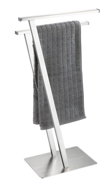 Produktbild: Handtuchst&auml;nder Mod. Lirio Edelstahl matt, mit 2 Handtuchstangen