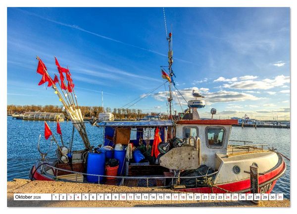 Produktbild: Travem&uuml;nde &ndash; Wo das Meer atmet (Wandkalender 2026 DIN A2 quer), CALVENDO Monatskalender