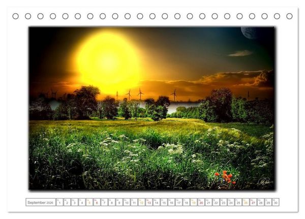 Produktbild: Zwischen den Zeiten - Zeiten der Ruhe und Entspannung (Tischkalender 2026 DIN A5 quer), CALVENDO Monatskalender