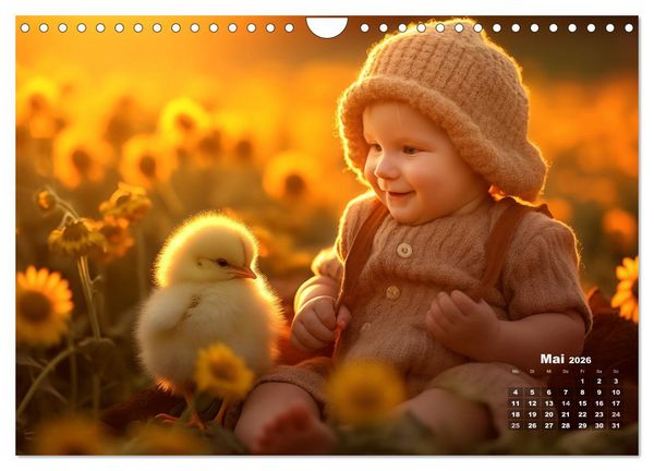 Produktbild: Kleine Herzen, Gro&szlig;e Liebe: Ein Jahr voller Freude und Entz&uuml;cken (Wandkalender 2026 DIN A4 quer), CALVENDO Monatskalender