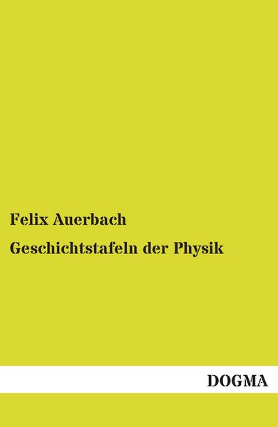 Produktbild: Geschichtstafeln der Physik