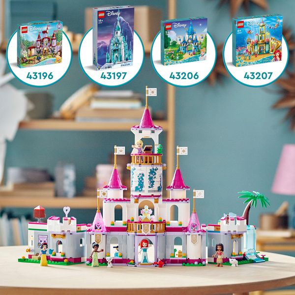 LEGO Disney Princess 43205 Ultimatives Abenteuerschloss mit Mini-Puppen
