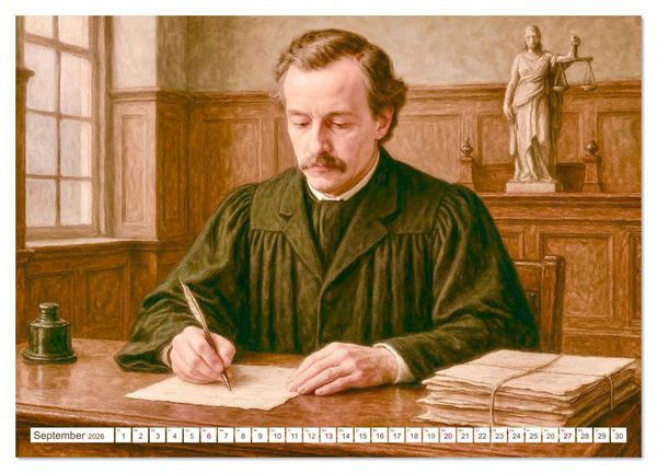 Produktbild: Theodor Storm. Sein Leben, seine Werke (hochwertiger Premium Wandkalender 2026 DIN A2 quer), Kunstdruck in Hochglanz