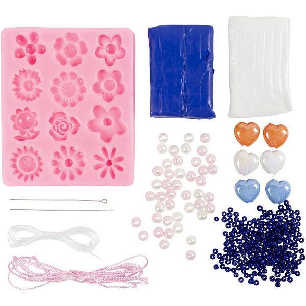 Produktbild: Creativ Company Mini Kreativ Set Schmuck, Blumen, sortierte Farben