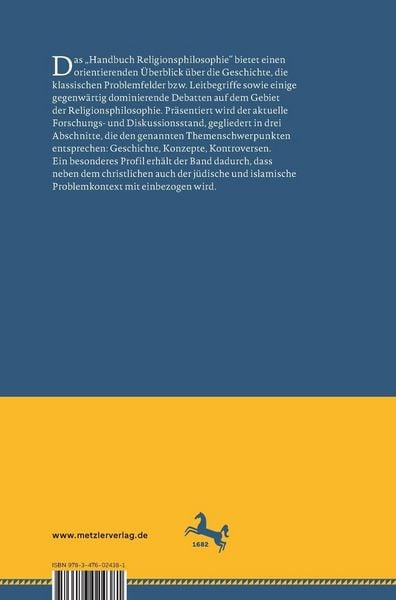 Produktbild: Handbuch Religionsphilosophie