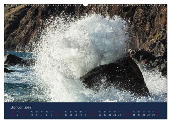 Produktbild: Naturwunder Madeira (hochwertiger Premium Wandkalender 2026 DIN A2 quer), Kunstdruck in Hochglanz